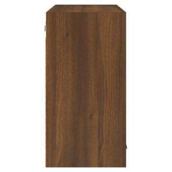 Hängeschrank Braun Eichen-Optik 80x31x60 cm Holzwerkstoff