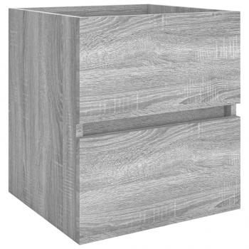 Waschbeckenschrank Grau Sonoma 41x38,5x45 cm Holzwerkstoff