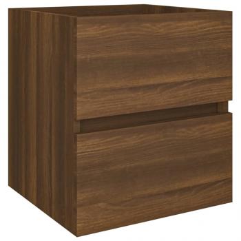 Waschbeckenschrank Braun Eiche 41x38,5x45 cm Holzwerkstoff