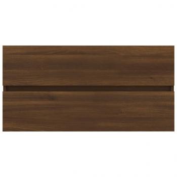 Waschbeckenunterschrank Eichen-Optik 90x38,5x45cm Holzwerkstoff