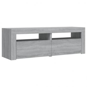 TV-Schrank mit LED-Leuchten Grau Sonoma 120x35x40 cm