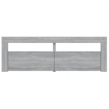 TV-Schrank mit LED-Leuchten Grau Sonoma 120x35x40 cm