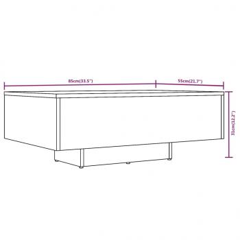 Couchtisch Räuchereiche 85x55x31 cm Holzwerkstoff