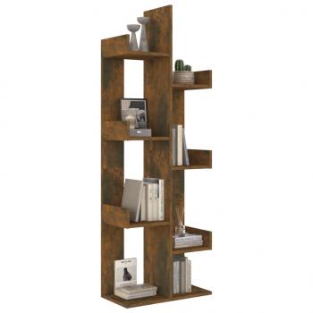 Bücherschrank 48x25,5x140 cm Räuchereiche Holzwerkstoff