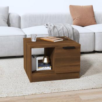 ARDEBO.de - Couchtisch Braun Eichen-Optik 50x50x36 cm Holzwerkstoff