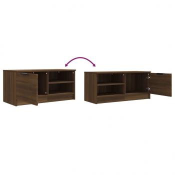 TV-Schrank Braun Ereiche 80x35x36,5 cm Holzwerkstoff