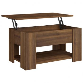 Couchtisch Braun Eichen-Optik 79x49x41 cm Holzwerkstoff