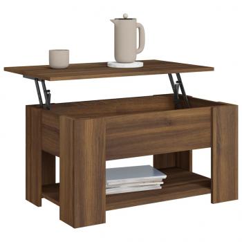 Couchtisch Braun Eichen-Optik 79x49x41 cm Holzwerkstoff