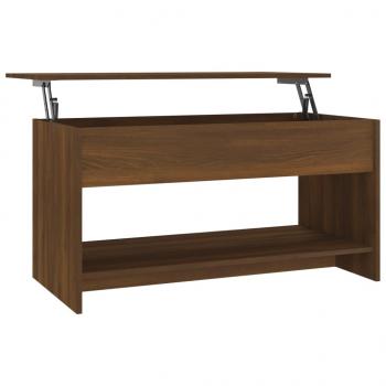 Couchtisch Braun Eichen-Optik 102x50x52,5 cm Holzwerkstoff