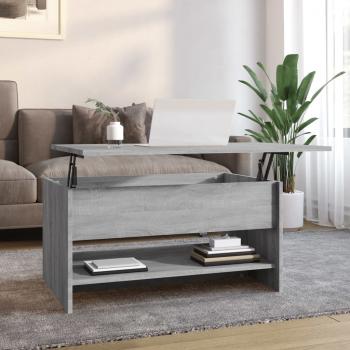 ARDEBO.de - Couchtisch Grau Sonoma 80x50x40 cm Holzwerkstoff