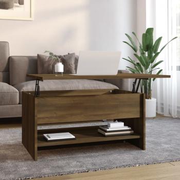 ARDEBO.de - Couchtisch Braun Eichen-Optik 80x50x40 cm Holzwerkstoff