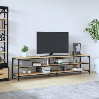 ARDEBO.de - TV-Schrank Sonoma-Eiche 200x30x50 cm Holzwerkstoff und Metall