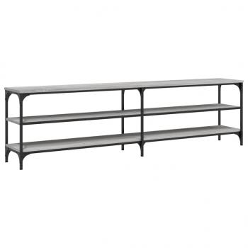 TV-Schrank Grau Sonoma 180x30x50 cm Holzwerkstoff und Metall