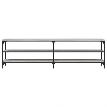 TV-Schrank Grau Sonoma 180x30x50 cm Holzwerkstoff und Metall