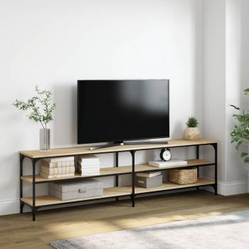 ARDEBO.de - TV-Schrank Sonoma-Eiche 180x30x50 cm Holzwerkstoff und Metall