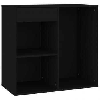 Kosmetikschrank Schwarz 80x40x75 cm Holzwerkstoff