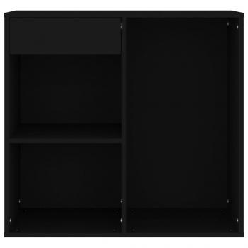 Kosmetikschrank Schwarz 80x40x75 cm Holzwerkstoff