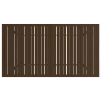 Gartentisch Braun 140x80x72 cm Stahl