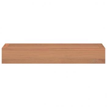 Wandregale 2 Stk. 40x15x4 cm Massivholz Teak