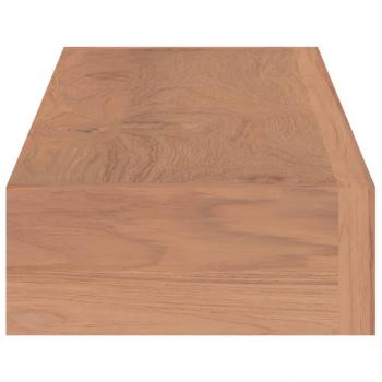 Wandregale 2 Stk. 90x15x4 cm Massivholz Teak