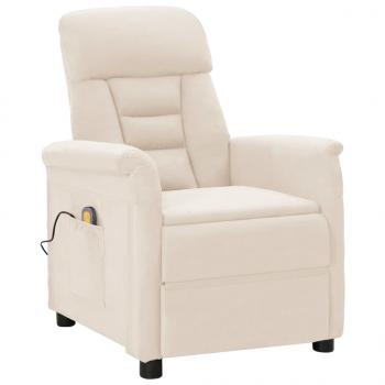 Massagesessel Beige Mikrofasergewebe