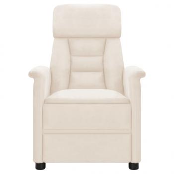 Massagesessel Beige Mikrofasergewebe