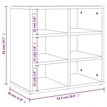 Schuhregale 2 Stk. Sonoma-Eiche 52,5x30x50 cm