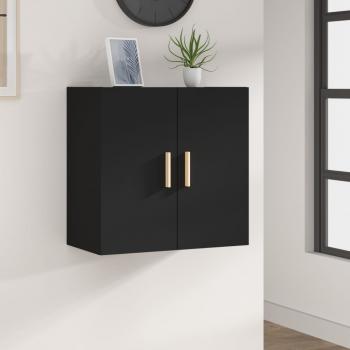 ARDEBO.de - Wandschrank Schwarz 60x30x60 cm Holzwerkstoff