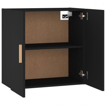 Wandschrank Schwarz 60x30x60 cm Holzwerkstoff