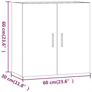 Wandschrank Sonoma-Eiche 60x30x60 cm Holzwerkstoff