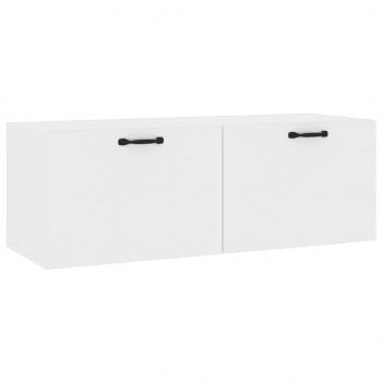 Wandschrank Hochglanz-Weiß 100x36,5x35 cm Holzwerkstoff