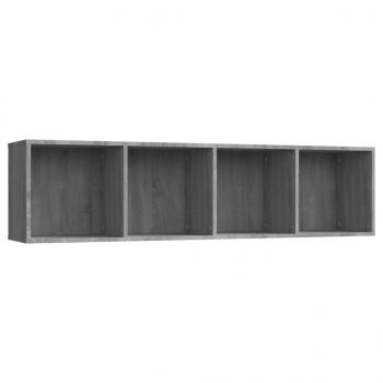 Bücherschrank/TV-Schrank Grau Sonoma 143x30x36cm Holzwerkstoff