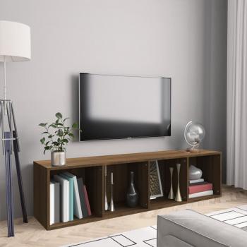 ARDEBO.de - Bücherschrank/TV-Schrank Eichen-Optik 143x30x36cm Holzwerkstoff