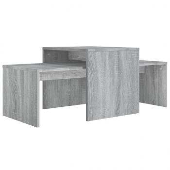 Couchtisch-Set Grau Sonoma 100x48x40 cm Holzwerkstoff