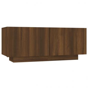 TV-Schrank Braun Eichen-Optik 100x35x40 cm Holzwerkstoff