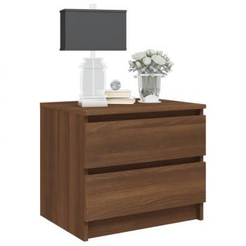 Nachttisch Braun Eiche-Optik 50x39x43,5 cm Holzwerkstoff