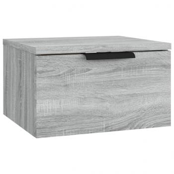 Wand-Nachttische 2 Stk. Grau Sonoma 34x30x20 cm