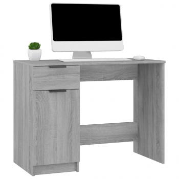 Schreibtisch Grau Sonoma 100x50x75 cm Holzwerkstoff