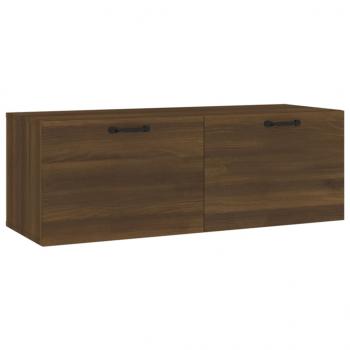 Wandschrank Braun Eichen-Optik 100x36,5x35 cm Holzwerkstoff