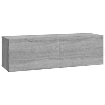 TV-Wandschränke 2 Stk. Grau Sonoma 100x30x30 cm Holzwerkstoff