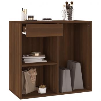 Kosmetikschrank Braun Eichen-Optik 80x40x75 cm Holzwerkstoff