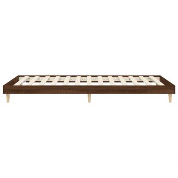 Bettgestell Braun Eichen-Optik 90x200 cm Holzwerkstoff