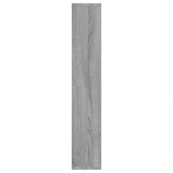 Wandregal Grau Sonoma 36x16x90 cm Holzwerkstoff