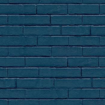 Noordwand Tapete Good Vibes Brick Wall Blau