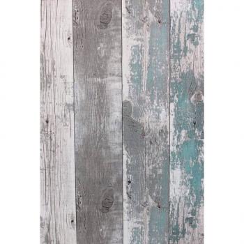 ARDEBO.de - Noordwand Tapete Topchic Wooden Planks Dunkelgrau und Blau