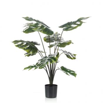 ARDEBO.de - Emerald Monstera-Pflanze Künstlich 98 cm im Topf