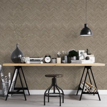 ARDEBO.de - Noordwand Tapete Topchic Herringbone Braun