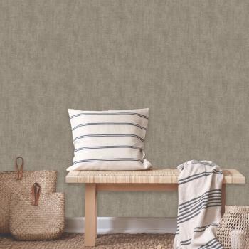 DUTCH WALLCOVERINGS Tapete Einfarbig Grau-Braun