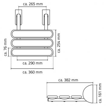 RIDDER Duschklappsitz Pro Grau