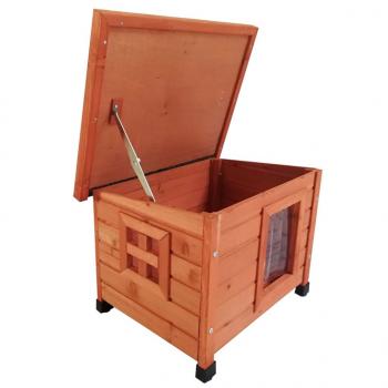 @Pet Outdoor Katzenhaus 57x45x43 cm Holz Braun